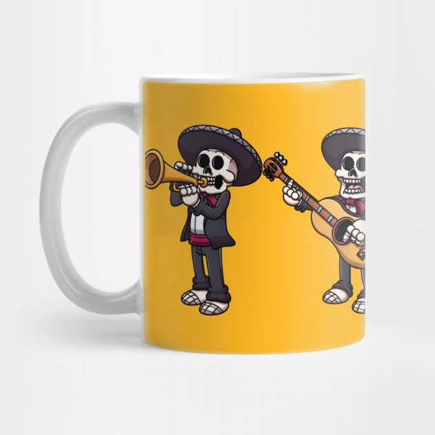 Mariachi Skeletons by TheMaskedTooner